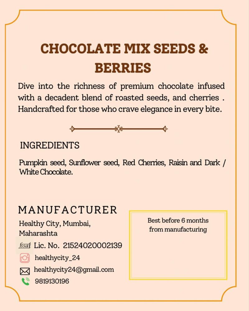 Chocolate Mix Seeds and Berries - Image 4