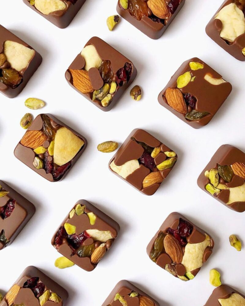 Chocolate Nuts Cubes