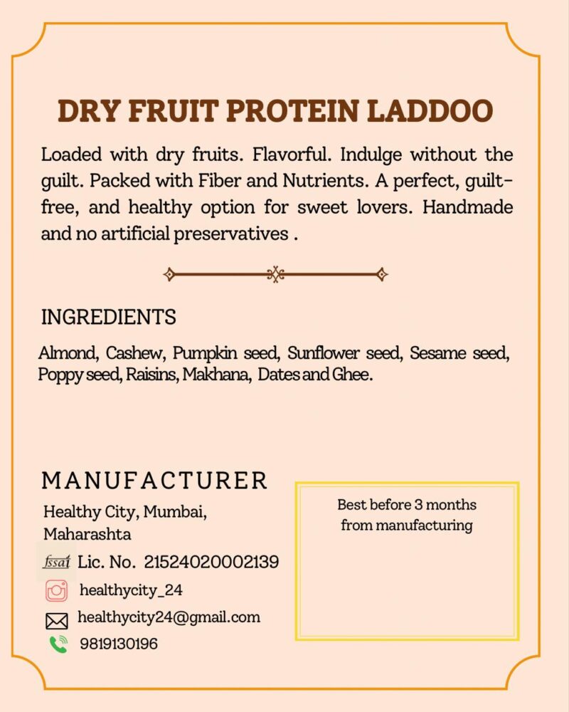 Dry Fruit/ Protien Laddoo - Image 5